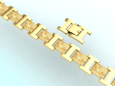 Horse bracelet - Chain bracelets - Mens bracelets - N500 3D Print Model