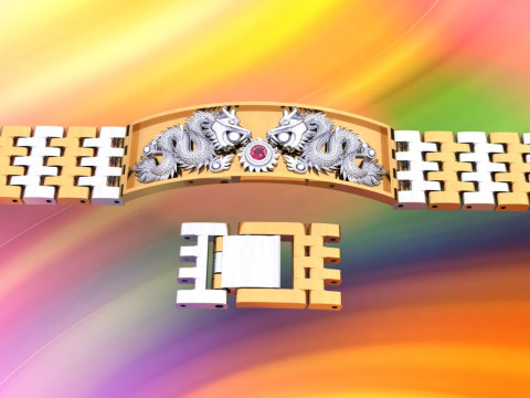 Dragon bracelet - Chain bracelets - Watch strap bracelets - N1058 3D प्रिंट मॉडल