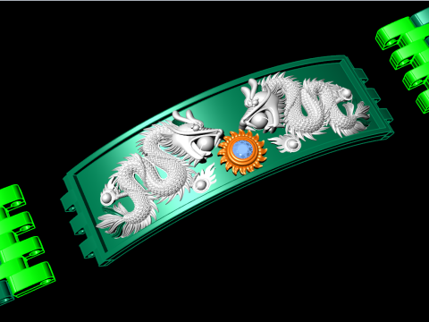 Dragon bracelet - Chain bracelets - Watch strap bracelets - N1058 3D प्रिंट मॉडल