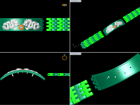 Dragon bracelet - Chain bracelets - Watch strap bracelets - N1058 3D प्रिंट मॉडल