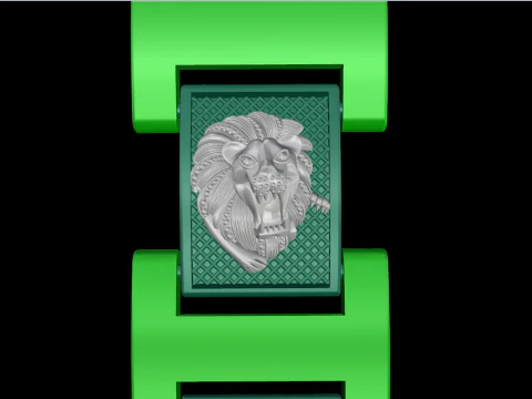 Lion bracelet - Chain bracelets - Mens Lion bracelet - N930321 3D Print Model