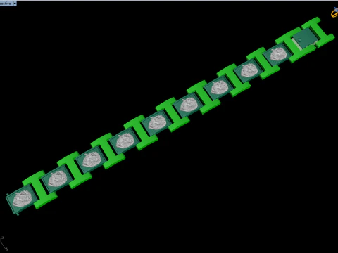 Lion bracelet - Chain bracelets - Mens Lion bracelet - N930321 3D Print Model