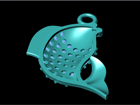 Carp pendant - Fish pendant - Womens pendants - N1034 3D Print Model