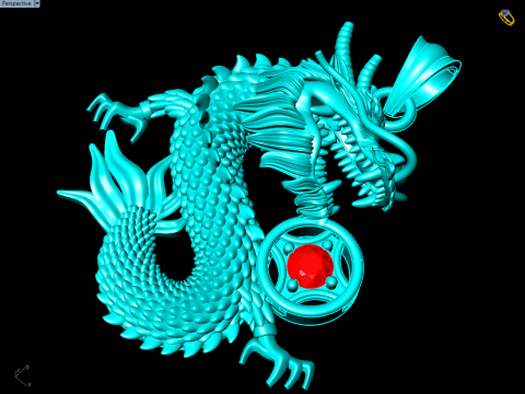 Dragon Pendant - Zodiac Pendant - N720 3D Baskı Modeli