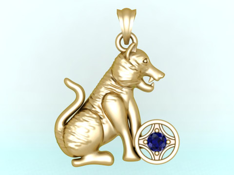 Tiger pendant - Zodiac pendant - N1151 3D printmodel
