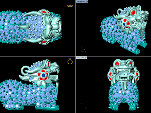独角兽吊坠 - 貔貅吊坠 - N510 3D 打印模型