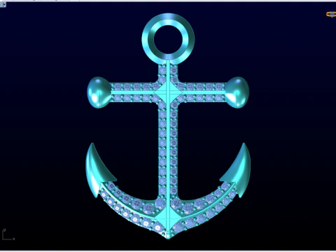 Anchor Pendant - Womens Pendant - N232 3D Print Model