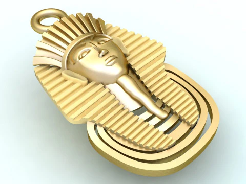 Pharaoh Pendant - Pharaoh Jewelry - N1106 3D Print Model