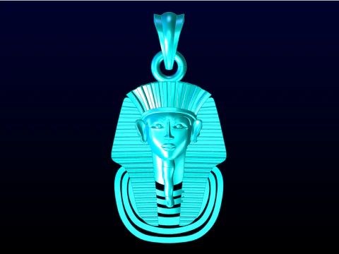 Pharaoh Pendant - Pharaoh Jewelry - N1106 3D Print Model
