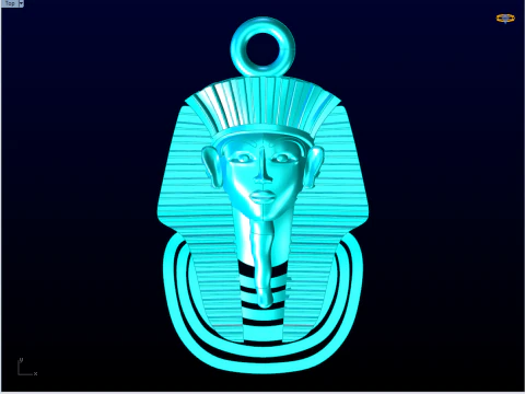 Pharaoh Pendant - Pharaoh Jewelry - N1106 3D Print Model