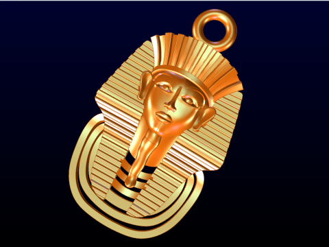 Pharaon Pendant - Pharaon Jewelry - N1106 Model Cetak 3D
