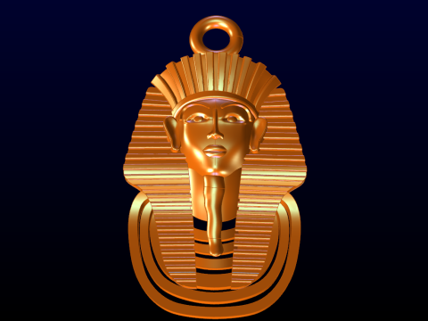 Pharaon Pendant - Pharaon Jewelry - N1106 Model Cetak 3D