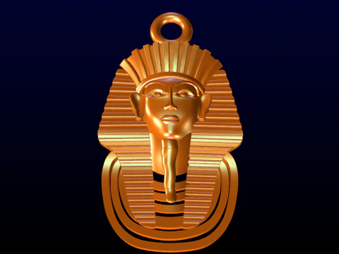Pharaoh Pendant - Pharaoh Jewelry - N1106 3D Print Model