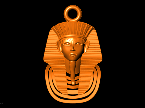 Pharaon Pendant - Pharaon Jewelry - N1106 Model Cetak 3D