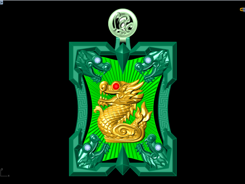 Dragon pendant - Men Dragon pendant - N358 3D printmodel