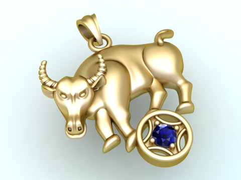 Buffalo pendant - Cows pendant - Gaur pendant - N929 3D printmodel