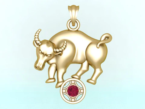 Buffalo pendant - Cows pendant - Gaur pendant - N929 3D Print Model