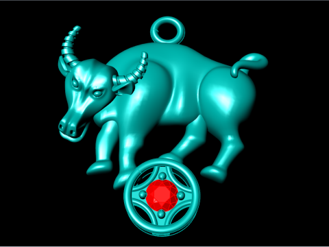 Buffalo pendant - Cows pendant - Gaur pendant - N929 3D printmodel
