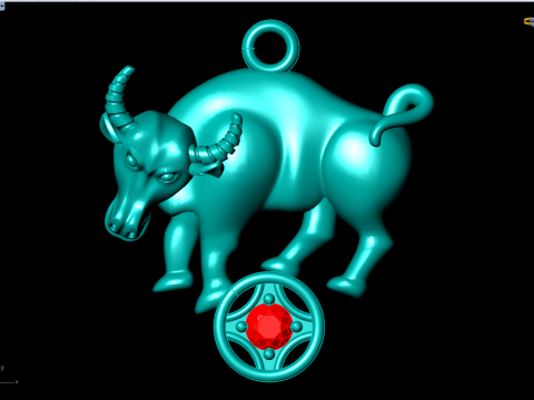 Buffalo pendant - Cows pendant - Gaur pendant - N929 3D printmodel