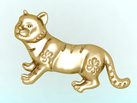 Cat for jewelry - Cats for pendant - Cat for ring - N932 3D 打印模型