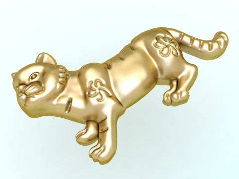 Cat for jewelry - Cats for pendant - Cat for ring - N932 3D 打印模型