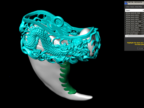 Dragon pendant - Bears claw - Tiger nails - Tiger fang - N851 3D 打印模型