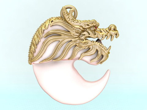 Dragon pendant - Bears claw - Tiger nails - Tiger fang - N905 3D Print Model
