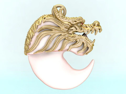 Pingente de drag&atilde;o - Garra de urso - Unhas de tigre - Presa de tigre - N905 Modelo de Impressão 3D