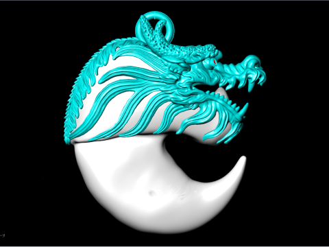 Dragon pendant - Bears claw - Tiger nails - Tiger fang - N905 3D printmodel