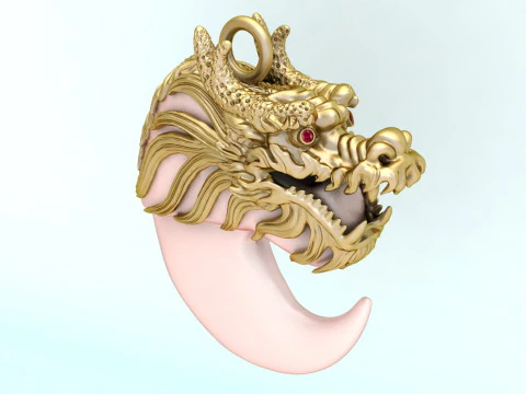 Dragon pendant - Bears claw - Tiger nails - Tiger fang - N905 3D Print Model