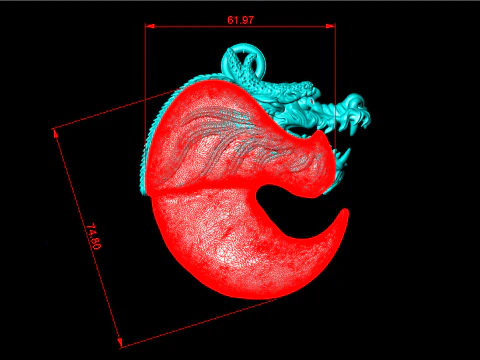 Dragon pendant - Bears claw - Tiger nails - Tiger fang - N905 3D Print Model