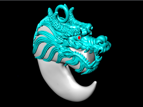 Dragon pendant - Bears claw - Tiger nails - Tiger fang - N905 3D printmodel