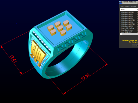 Blackberry ring - Blackberry mens ring - N103200 3D Druckmodell