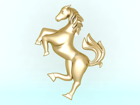 Horse for jewelry - Horse for pendant - Horse for ring - N425 Modelo de Impressão 3D