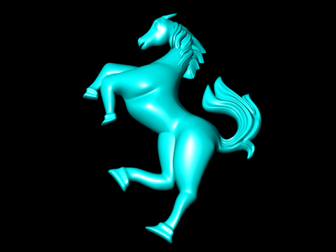 Horse for jewelry - Horse for pendant - Horse for ring - N425 Modelo de Impressão 3D