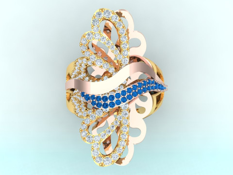 Butterfly Rings - Womens Rings - N208 3D printmodel