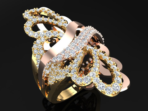 Butterfly Rings - Womens Rings - N208 3D printmodel