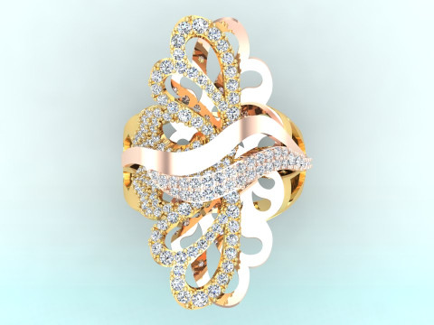Butterfly Rings - Womens Rings - N208 3D printmodel