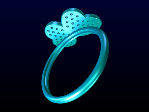 Butterfly Ring - Womens Rings - N1037 3Dプリントモデル