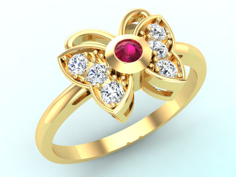Butterfly Rings - Womens Rings - N1130 3D printmodel