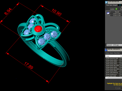 Butterfly Rings - Womens Rings - N1130 3D printmodel