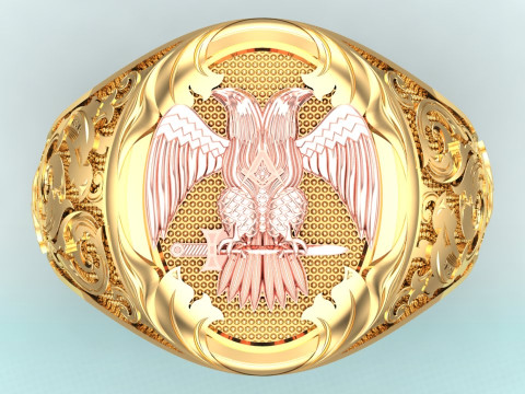 Eagle ring - Pattern Ring - Sculpture ring - N848 3D प्रिंट मॉडल
