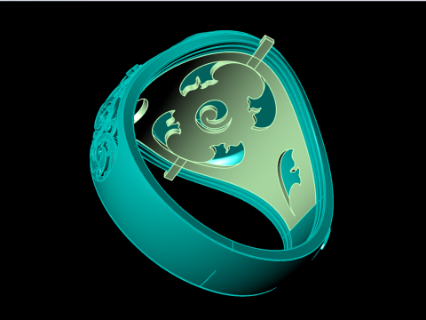 Eagle ring - Pattern Ring - Sculpture ring - N848 3D प्रिंट मॉडल