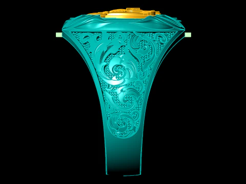 Eagle ring - Pattern Ring - Sculpture ring - N848 3D Print Model