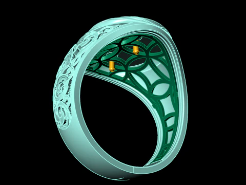Eagle ring - Pattern Ring - Sculpture ring - N848A 3D Print Model