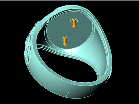 Eagle ring - Pattern Ring - Sculpture ring - N848A Model Cetak 3D