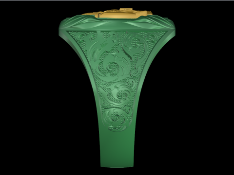 Eagle ring - Pattern Ring - Sculpture ring - N848A Model Cetak 3D
