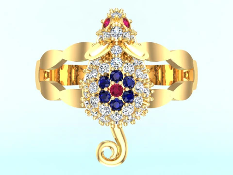 Mouse ring - Womens rings - N507 3D Print Model