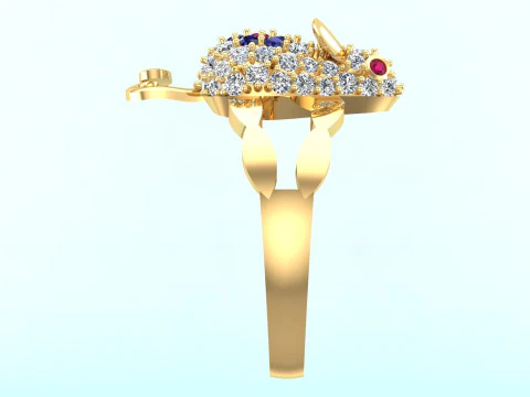 Mouse ring - Womens rings - N507 3D Print Model