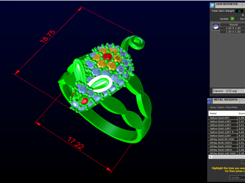 Muizenring - Damesringen - N507 3D printmodel